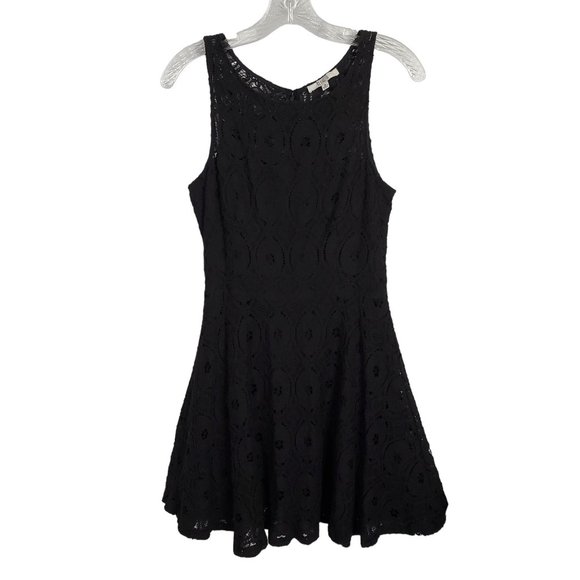 BB Dakota Size 8 Dress Renley Fit & Flare Minidress Bateau Sleeveless Black - Picture 2 of 13